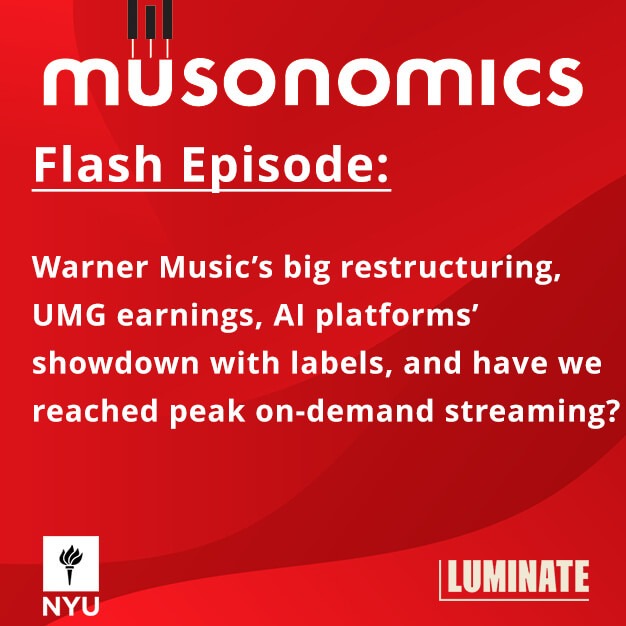 Flash episode: Warner Music’s big restructuring, UMG earnings, AI